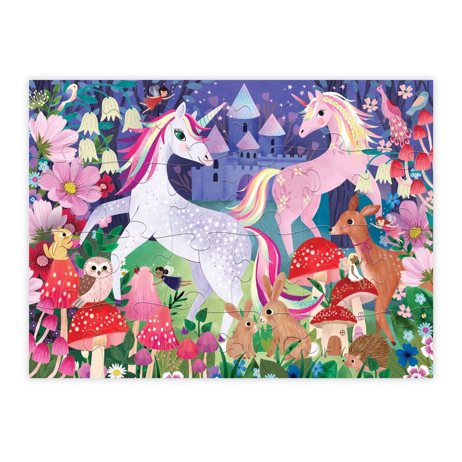 CROCODILE CREEK | LITTLE BUILDING PUZZLE 24 PC - UNICORN CASTLE by CROCODILE CREEK - The Playful Collective