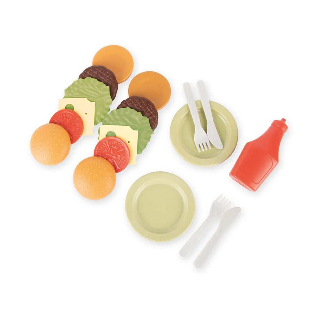 DANTOY Spielzeug Burger-Set Burgerset Tablett Teller Küche Spiel DANTOY Spielzeug Burger-Set Burgerset Tablett Teller Küche Spiel