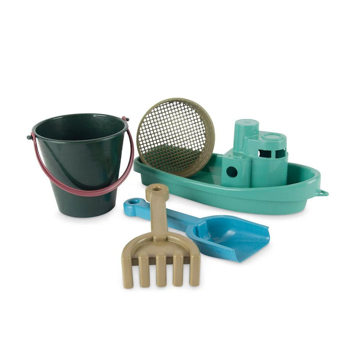 DANTOY | BLUE MARINE TOYS BOAT & SAND SET WITH COTTON NET by DANTOY - The Playful Collective