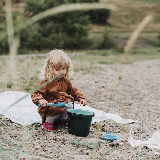 DANTOY | BLUE MARINE TOYS BUCKET SET WITH COTTON NET by DANTOY - The Playful Collective