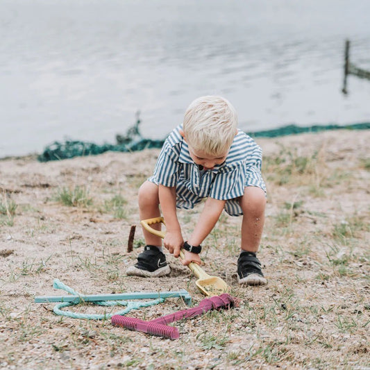 DANTOY | BLUE MARINE TOYS SAND DRILL, SHOVEL & RAKE SET by DANTOY - The Playful Collective