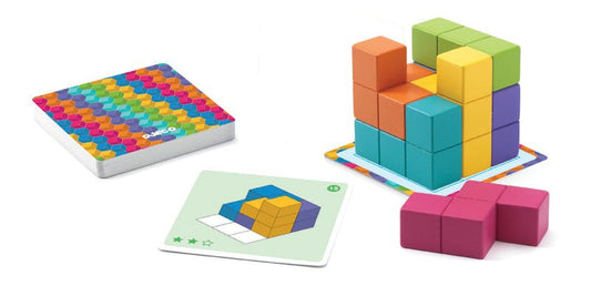 DJECO | CUBISSIMO SOLOGIC GAME - 60 CHALLENGES by DJECO - The Playful Collective