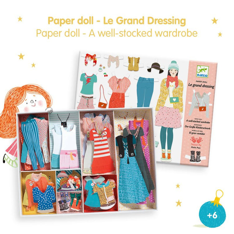 DJECO | PAPER DOLLS - ONE BIG DRESSING ROOM by DJECO - The Playful Collective