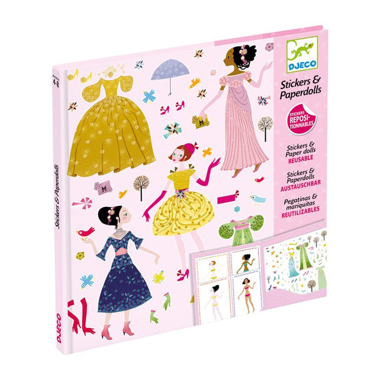 DJECO | PAPER DOLLS & STICKERS - DRESSES THROUGH THE SEASONS by DJECO - The Playful Collective