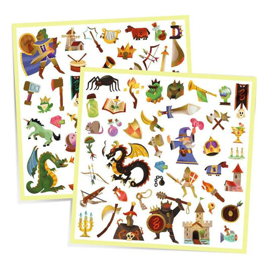 DJECO | STICKERS - MEDIEVAL FANTASY METALLIC by DJECO - The Playful Collective