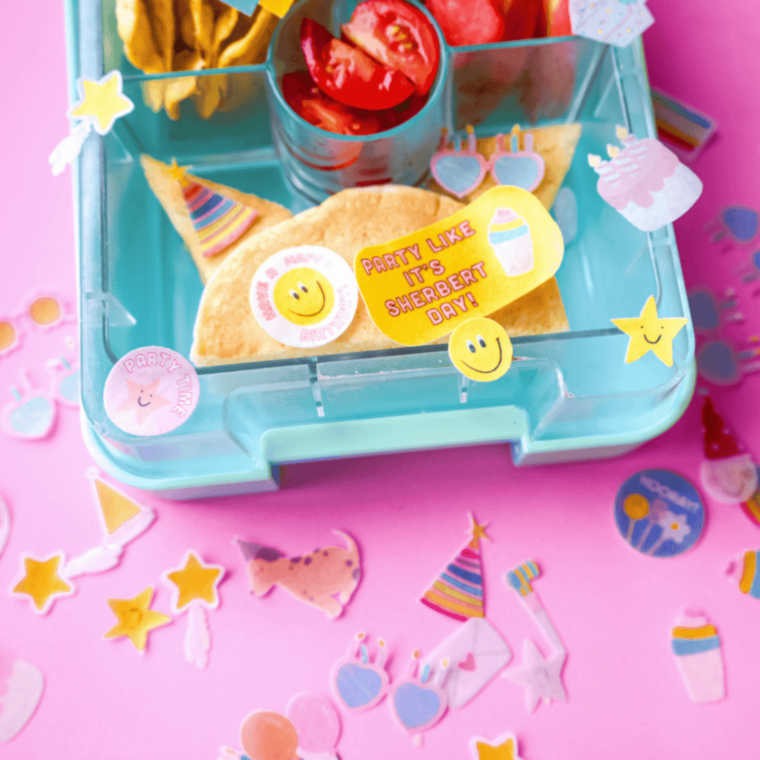 EASY PEASY CAKES | EDIBLE LUNCHBOX STICKERS - HAPPY BIRTHDAY STICKETIES *PRE - ORDER* by EASY PEASY CAKES - The Playful Collective