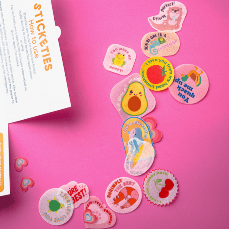 EASY PEASY CAKES | EDIBLE LUNCHBOX STICKERS - LOVIES STICKETIES *PRE - ORDER* by EASY PEASY CAKES - The Playful Collective