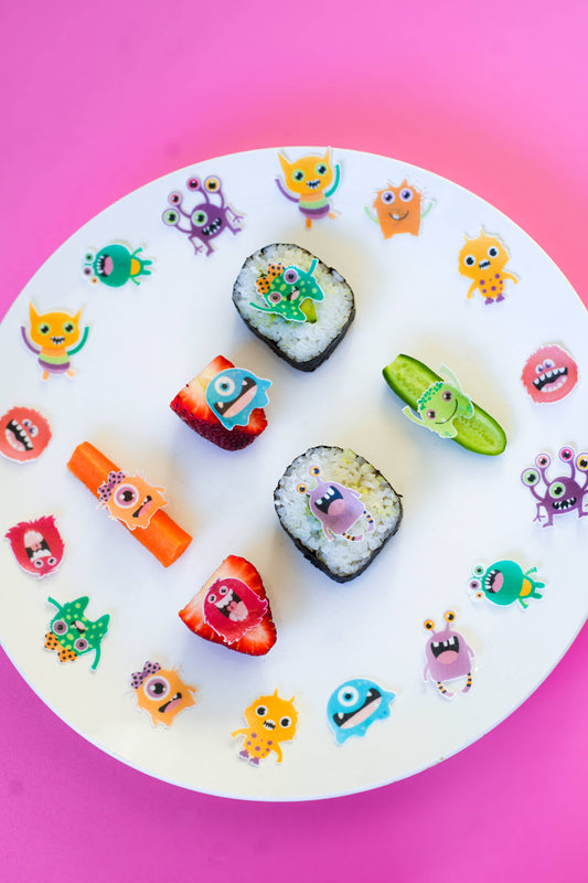 EASY PEASY CAKES | EDIBLE LUNCHBOX STICKERS - MONSTERIFIC STICKETIES *PRE - ORDER* by EASY PEASY CAKES - The Playful Collective