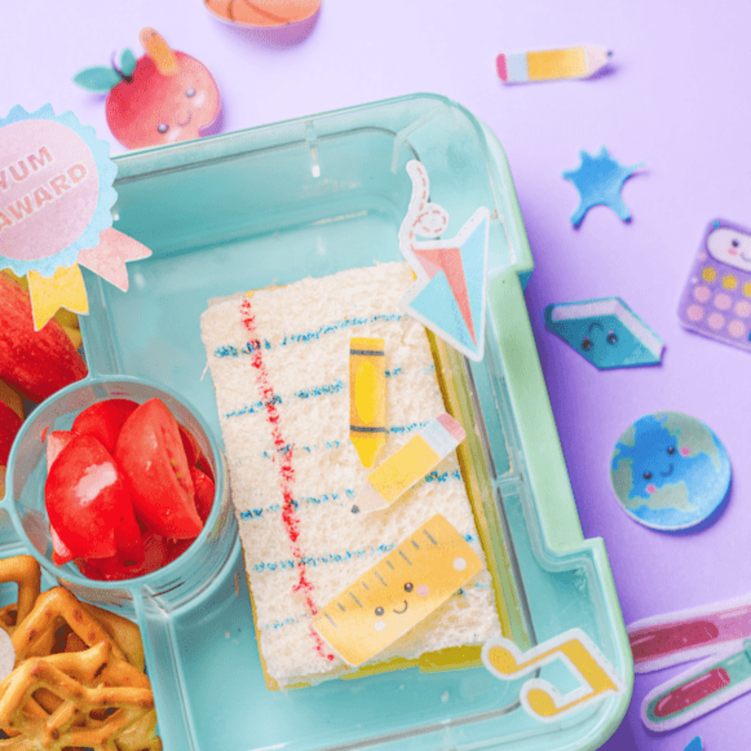 EASY PEASY CAKES | EDIBLE LUNCHBOX STICKERS - SCHOOLIES STICKETIES *PRE - ORDER* by EASY PEASY CAKES - The Playful Collective