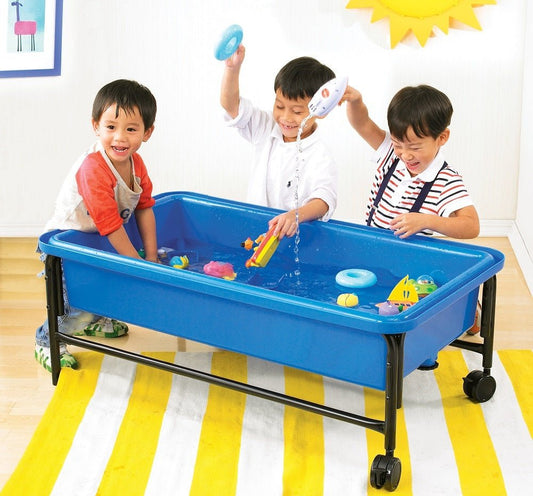 EDX EDUCATION | BLUE SAND & WATER PLAY TRAY WITH FRAME - 58CM by EDX EDUCATION - The Playful Collective