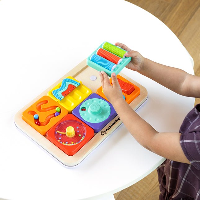 FAT BRAIN TOYS | PLAYTAB SENSORY SET 2 (TRACKBALL TILE, COLOUR WHEEL, SWITCHES TILE) *PRE - ORDER* by FAT BRAIN TOYS - The Playful Collective