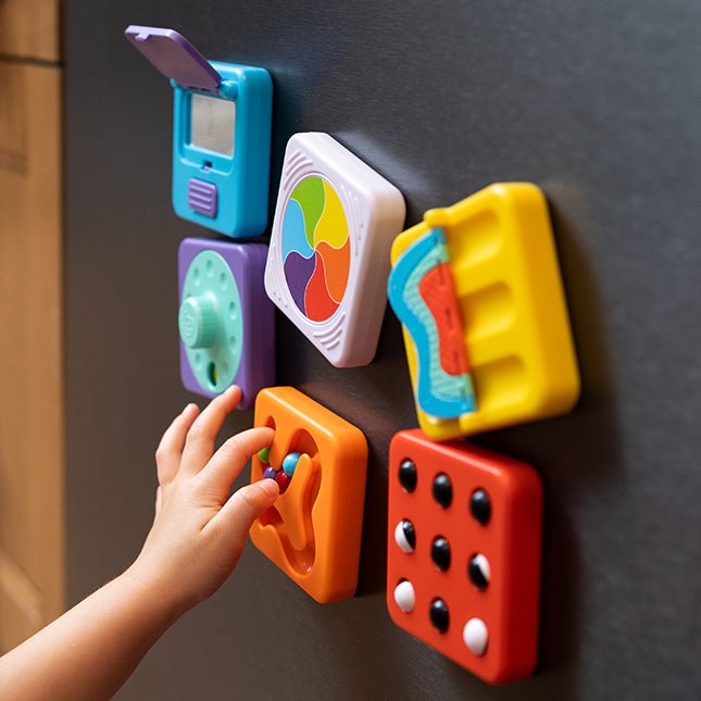 FAT BRAIN TOYS | PLAYTAB SENSORY SET 3 (LATCH MIRROR, ROLLERS & SWEEPER TILES) *PRE - ORDER* by FAT BRAIN TOYS - The Playful Collective