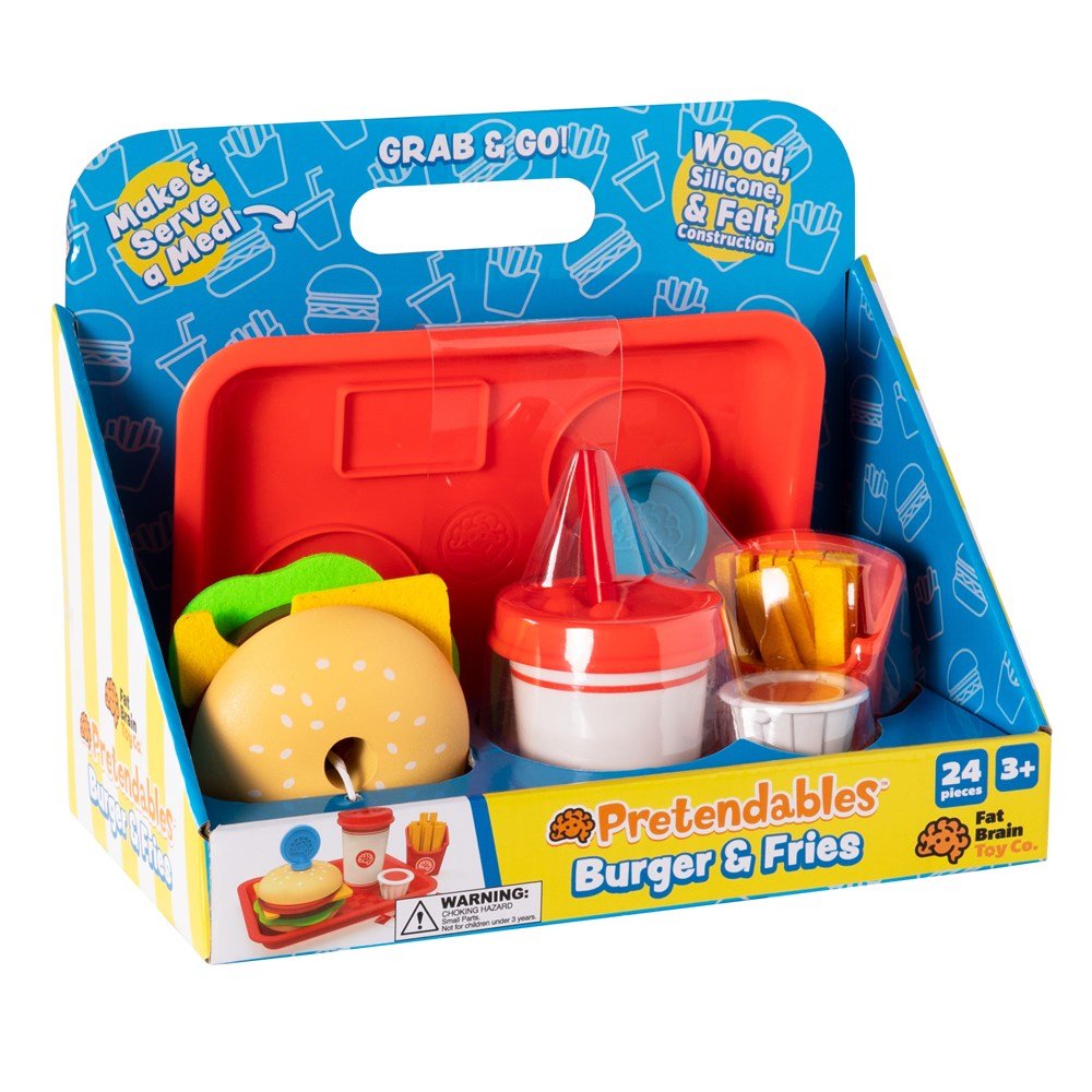 FAT BRAIN TOYS | PRETENDABLES BURGER & FRIES by FAT BRAIN TOYS - The Playful Collective