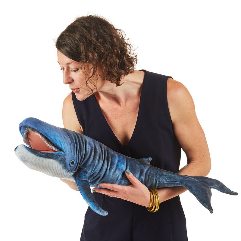 Wale Puppet Blue Whale Puppet by Folkmanis Puppets | The Playful Collective