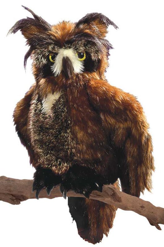 Orac Puppet Great Horned Owl Puppet by Folkmanis Puppets | The Playful Collective