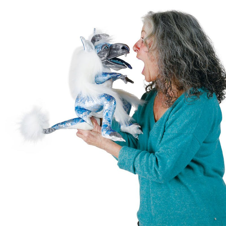 FOLKMANIS PUPPETS | ICE DRAGON PUPPET by FOLKMANIS PUPPETS - The Playful Collective