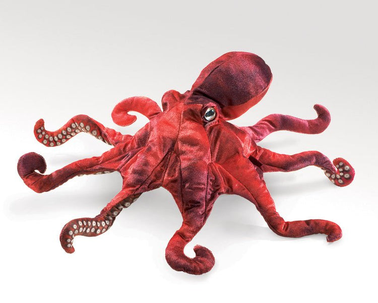 FOLKMANIS PUPPETS | RED OCTOPUS PUPPET by FOLKMANIS PUPPETS - The Playful Collective