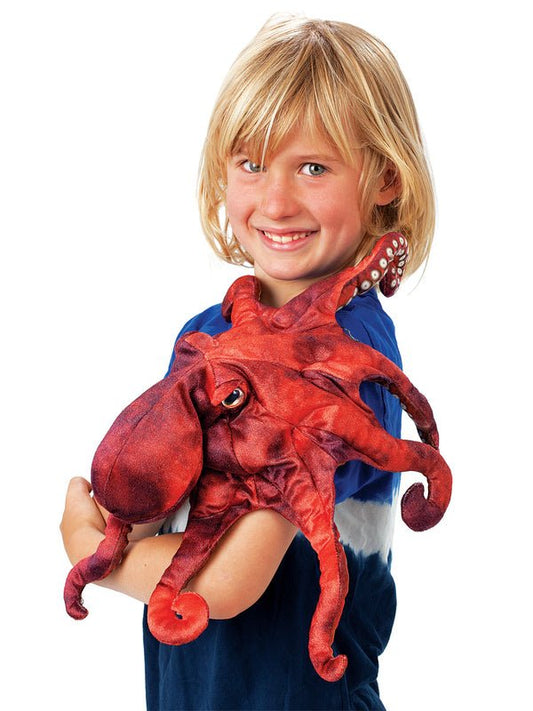 FOLKMANIS PUPPETS | RED OCTOPUS PUPPET by FOLKMANIS PUPPETS - The Playful Collective