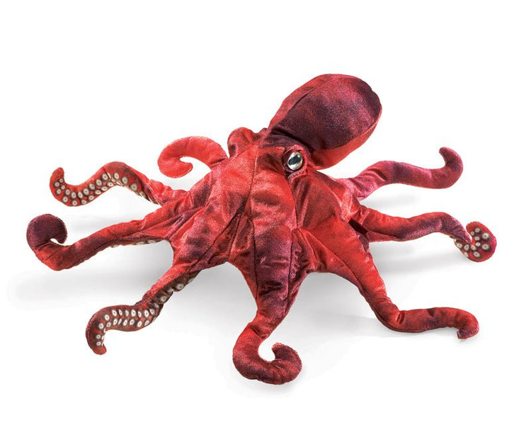 FOLKMANIS PUPPETS | RED OCTOPUS PUPPET by FOLKMANIS PUPPETS - The Playful Collective