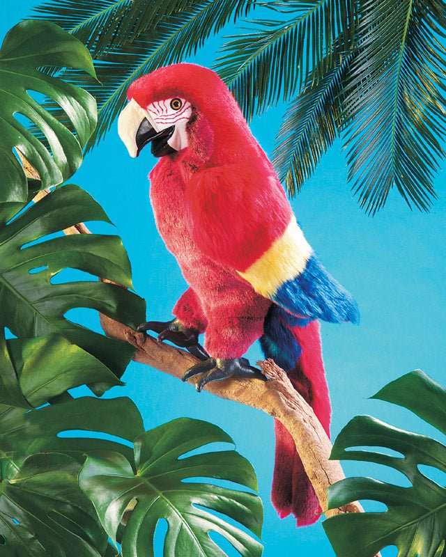 FOLKMANIS PUPPETS | SCARLET MACAW PUPPET by FOLKMANIS PUPPETS - The Playful Collective