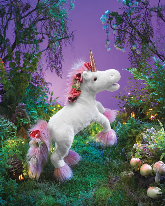 FOLKMANIS PUPPETS | UNICORN PUPPET WITH MUSIC BOX by FOLKMANIS PUPPETS - The Playful Collective