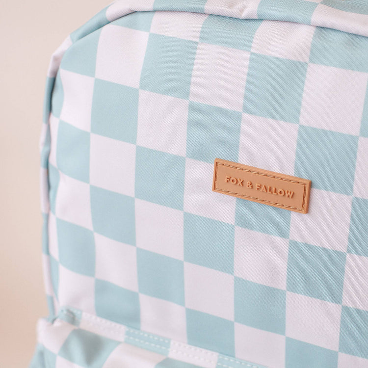 FOX & FALLOW | BACKPACK - SAGE CHECK *PRE - ORDER* by FOX & FALLOW - The Playful Collective