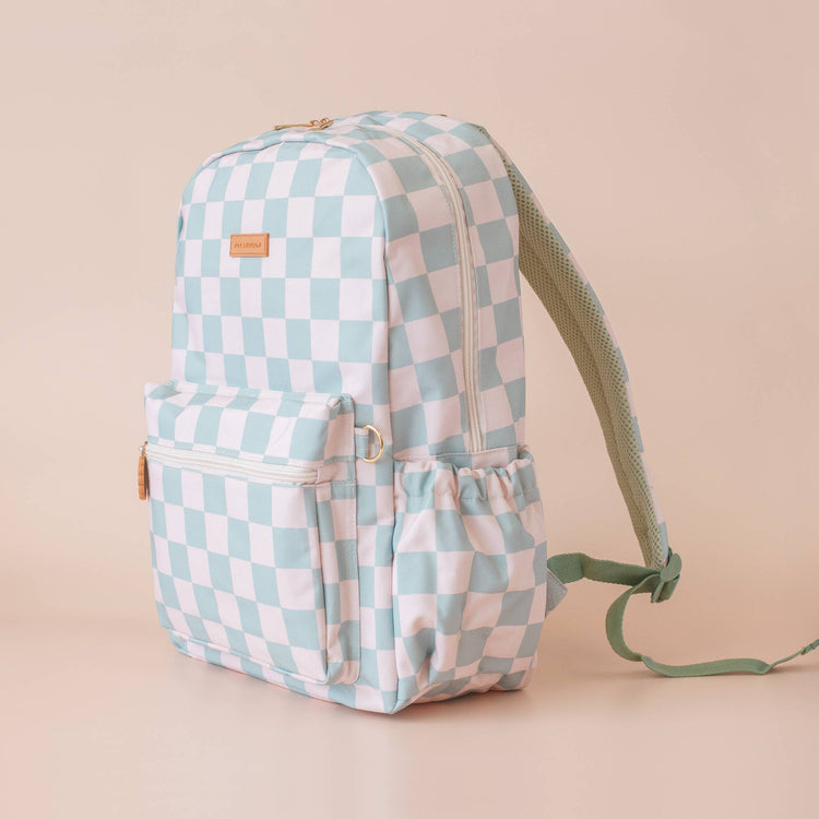 FOX & FALLOW | BACKPACK - SAGE CHECK *PRE - ORDER* by FOX & FALLOW - The Playful Collective