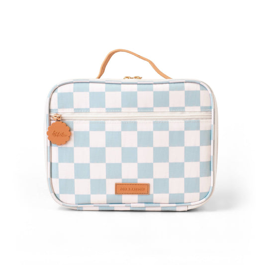 FOX & FALLOW | MINI LUNCH BAG - SAGE CHECK *PRE - ORDER* by FOX & FALLOW - The Playful Collective