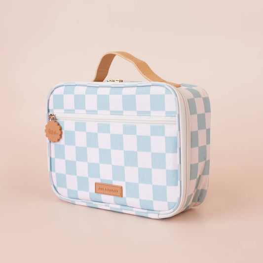 FOX & FALLOW | MINI LUNCH BAG - SAGE CHECK *PRE - ORDER* by FOX & FALLOW - The Playful Collective