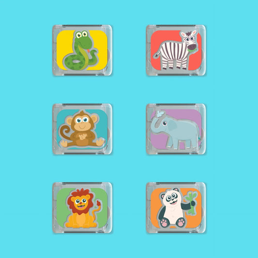 GLO PALS | *LIMITED EDITION* LIGHT - UP SENSORY CUBES GIFT PACK - ZOO by GLO PALS - The Playful Collective