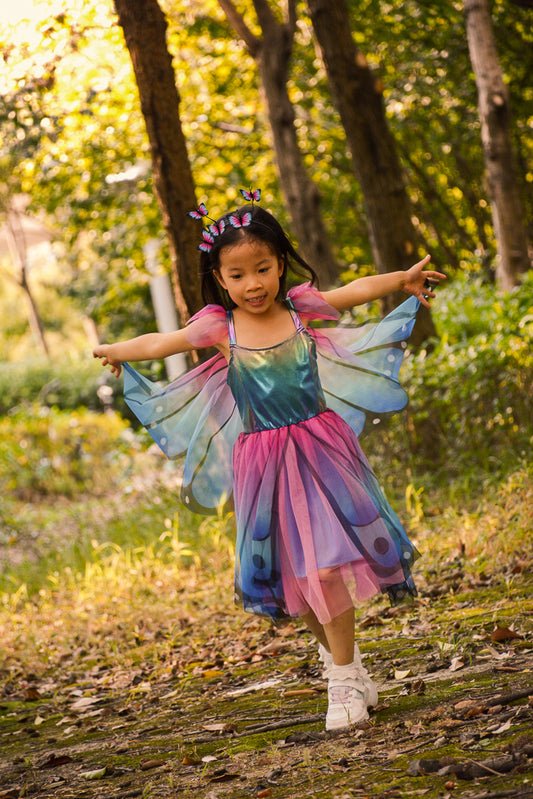 GREAT PRETENDERS | BLUE BUTTERFLY TWIRL DRESS WITH WINGS - SIZE 5 - 6 by GREAT PRETENDERS - The Playful Collective