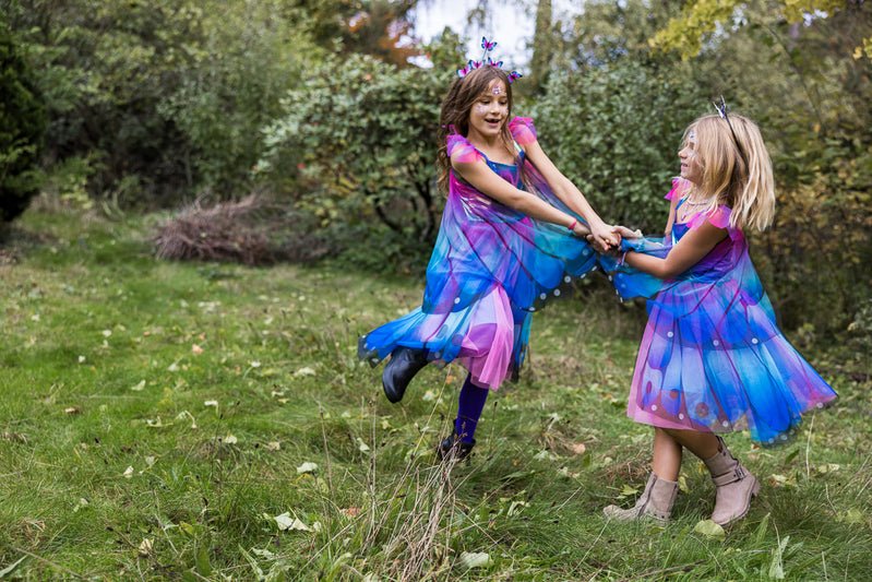 GREAT PRETENDERS | BLUE BUTTERFLY TWIRL DRESS WITH WINGS - SIZE 5 - 6 by GREAT PRETENDERS - The Playful Collective