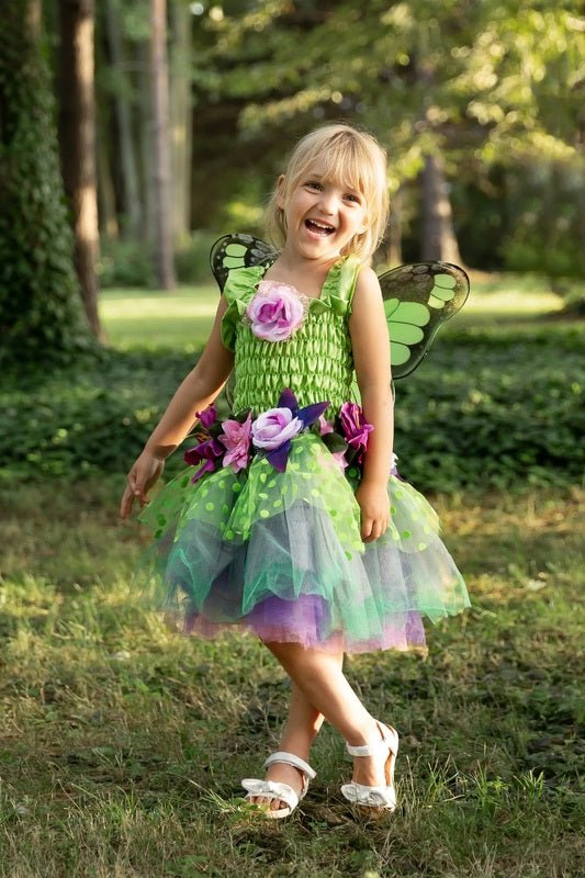 GREAT PRETENDERS | FAIRY BLOOMS DELUXE GREEN DRESS (MULTIPLE SIZES) 3 - 4 years by GREAT PRETENDERS - The Playful Collective