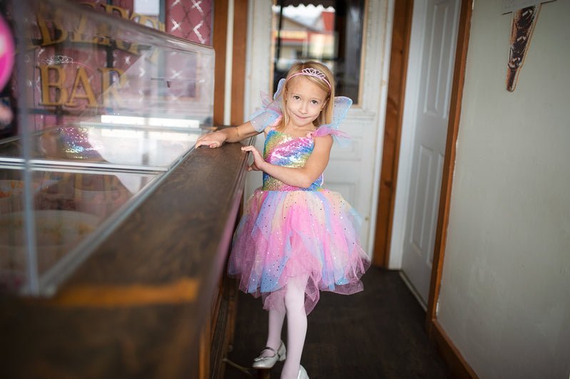 GREAT PRETENDERS | RAINBOW FAIRY DRESS & WINGS - SIZE 7 - 8 by GREAT PRETENDERS - The Playful Collective