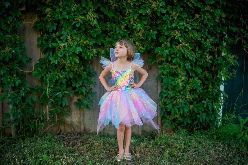 GREAT PRETENDERS | RAINBOW FAIRY DRESS & WINGS - SIZE 7 - 8 by GREAT PRETENDERS - The Playful Collective