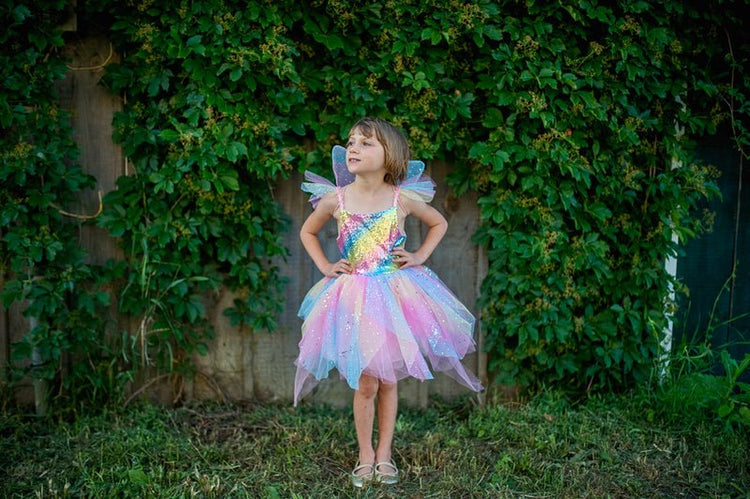 GREAT PRETENDERS | RAINBOW FAIRY DRESS & WINGS - SIZE 7 - 8 by GREAT PRETENDERS - The Playful Collective