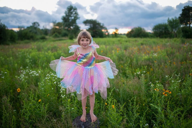 GREAT PRETENDERS | RAINBOW FAIRY DRESS & WINGS - SIZE 7 - 8 by GREAT PRETENDERS - The Playful Collective