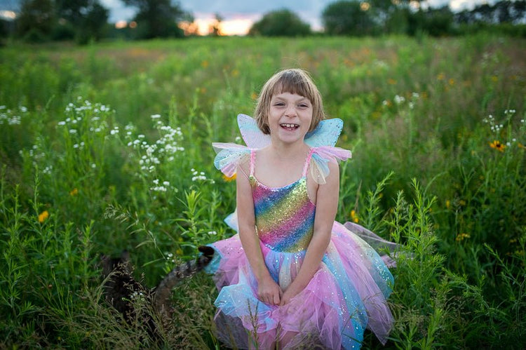 GREAT PRETENDERS | RAINBOW FAIRY DRESS & WINGS - SIZE 7 - 8 by GREAT PRETENDERS - The Playful Collective