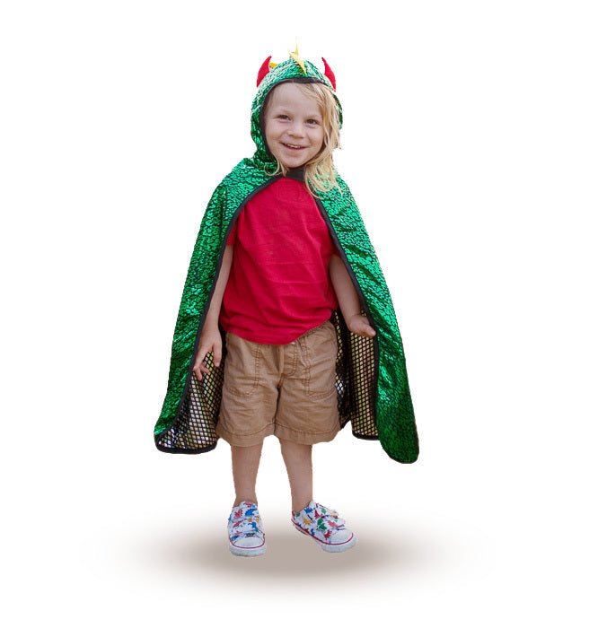 GREAT PRETENDERS | REVERSIBLE DRAGON / KNIGHT CAPE - SIZE 5 - 6 by GREAT PRETENDERS - The Playful Collective