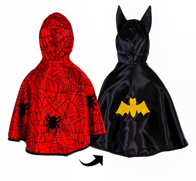 GREAT PRETENDERS | TODDLER REVERSIBLE SPIDER & BAT CAPE - SIZE 2 - 3 by GREAT PRETENDERS - The Playful Collective