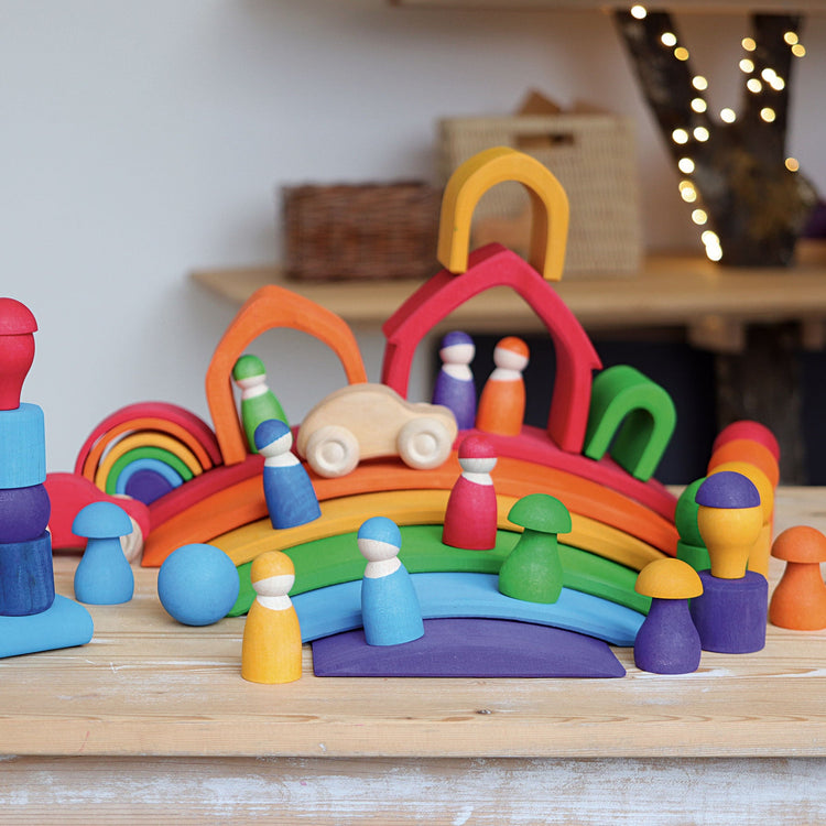 GRIMM'S | BRIDGE RAINBOW *PRE - ORDER* by GRIMM'S WOODEN TOYS - The Playful Collective