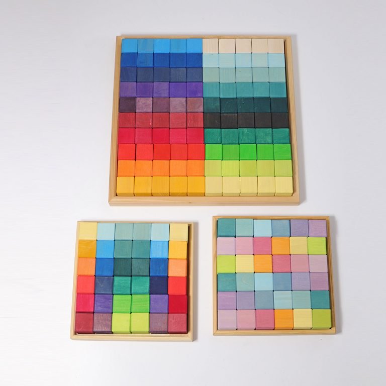 Grimm s Mosaic Rainbow Large 100 Piece by Grimm s Wooden Toys The Playful Collective