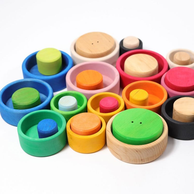 GRIMM'S | STACKING BOWLS - LOLLIPOP *PRE - ORDER* by GRIMM'S WOODEN TOYS - The Playful Collective