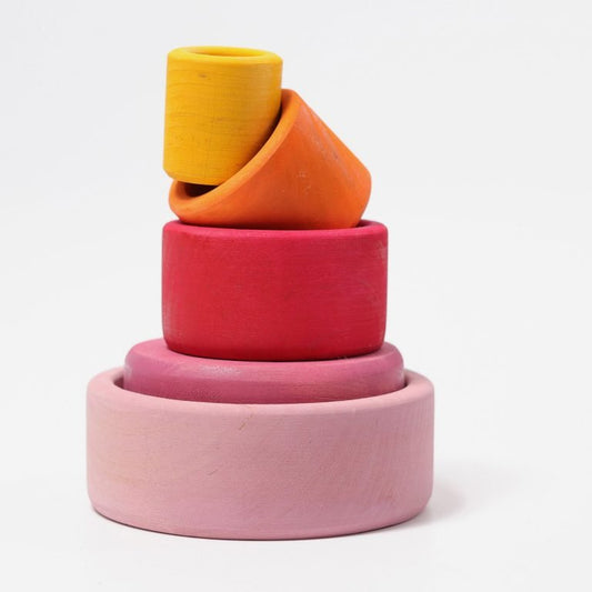 GRIMM'S | STACKING BOWLS - LOLLIPOP *PRE - ORDER* by GRIMM'S WOODEN TOYS - The Playful Collective