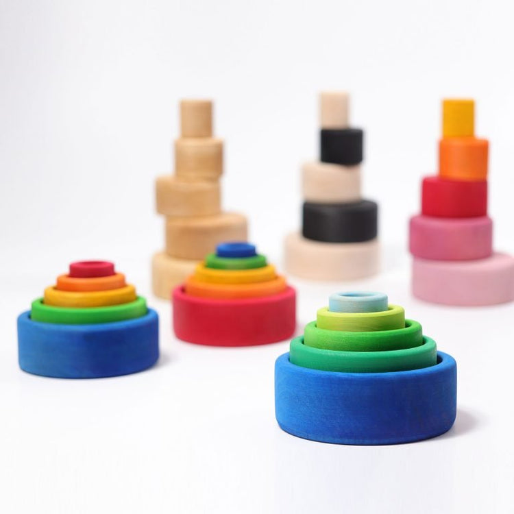 GRIMM'S | STACKING BOWLS - LOLLIPOP *PRE - ORDER* by GRIMM'S WOODEN TOYS - The Playful Collective