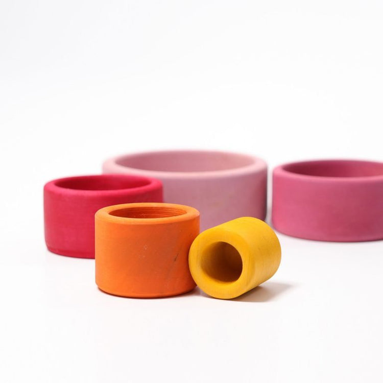 GRIMM'S | STACKING BOWLS - LOLLIPOP *PRE - ORDER* by GRIMM'S WOODEN TOYS - The Playful Collective