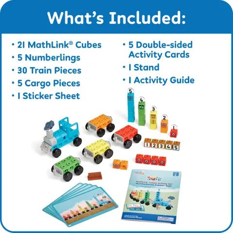 HAND2MIND | NUMBERBLOCKS® MATHLINK® CUBES EXPRESS TRAIN ACTIVITY SET by HAND2MIND - The Playful Collective