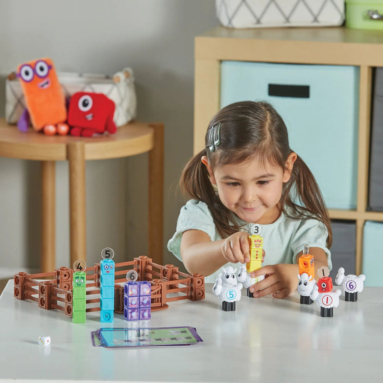 HAND2MIND | NUMBERBLOCKS® MATHLINK® CUBES SHEEP FARM ACTIVITY SET by HAND2MIND - The Playful Collective