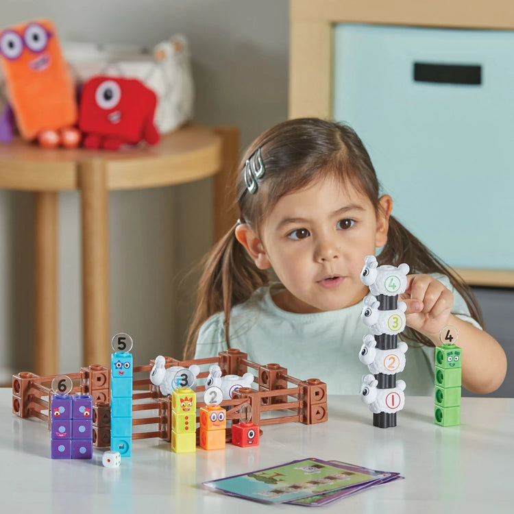 HAND2MIND | NUMBERBLOCKS® MATHLINK® CUBES SHEEP FARM ACTIVITY SET by HAND2MIND - The Playful Collective