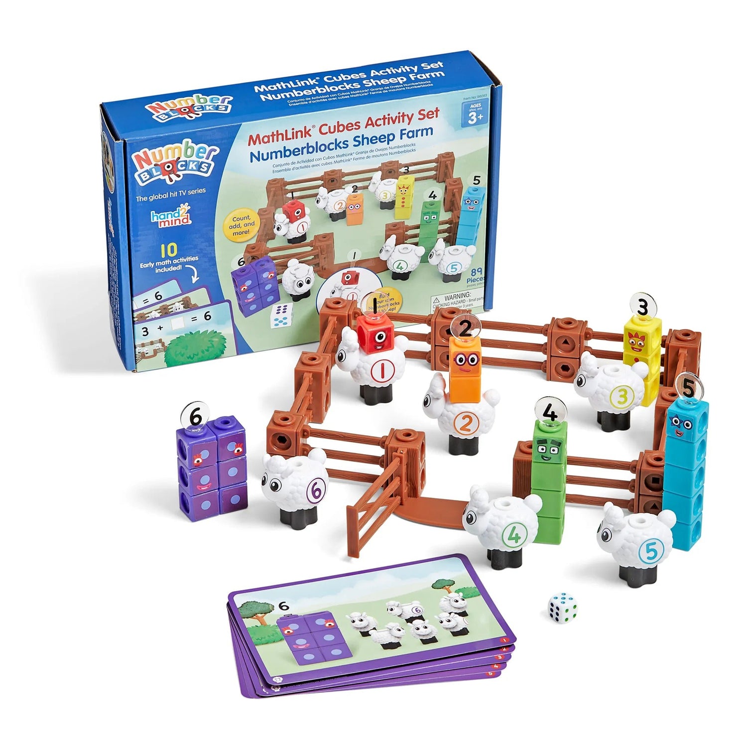 HAND2MIND | NUMBERBLOCKS® MATHLINK® CUBES SHEEP FARM ACTIVITY SET by HAND2MIND - The Playful Collective